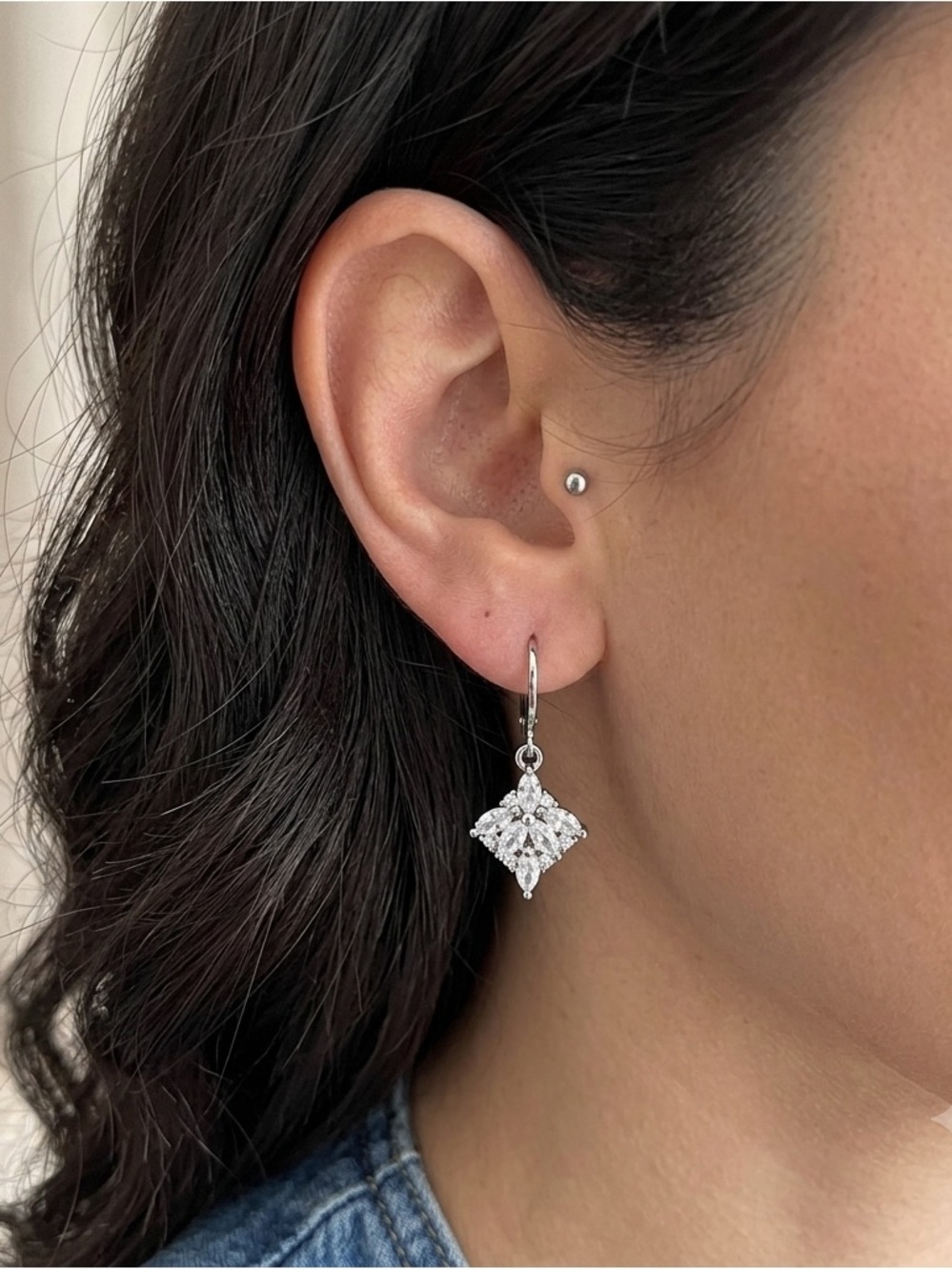 SILVER Hoops Earrings